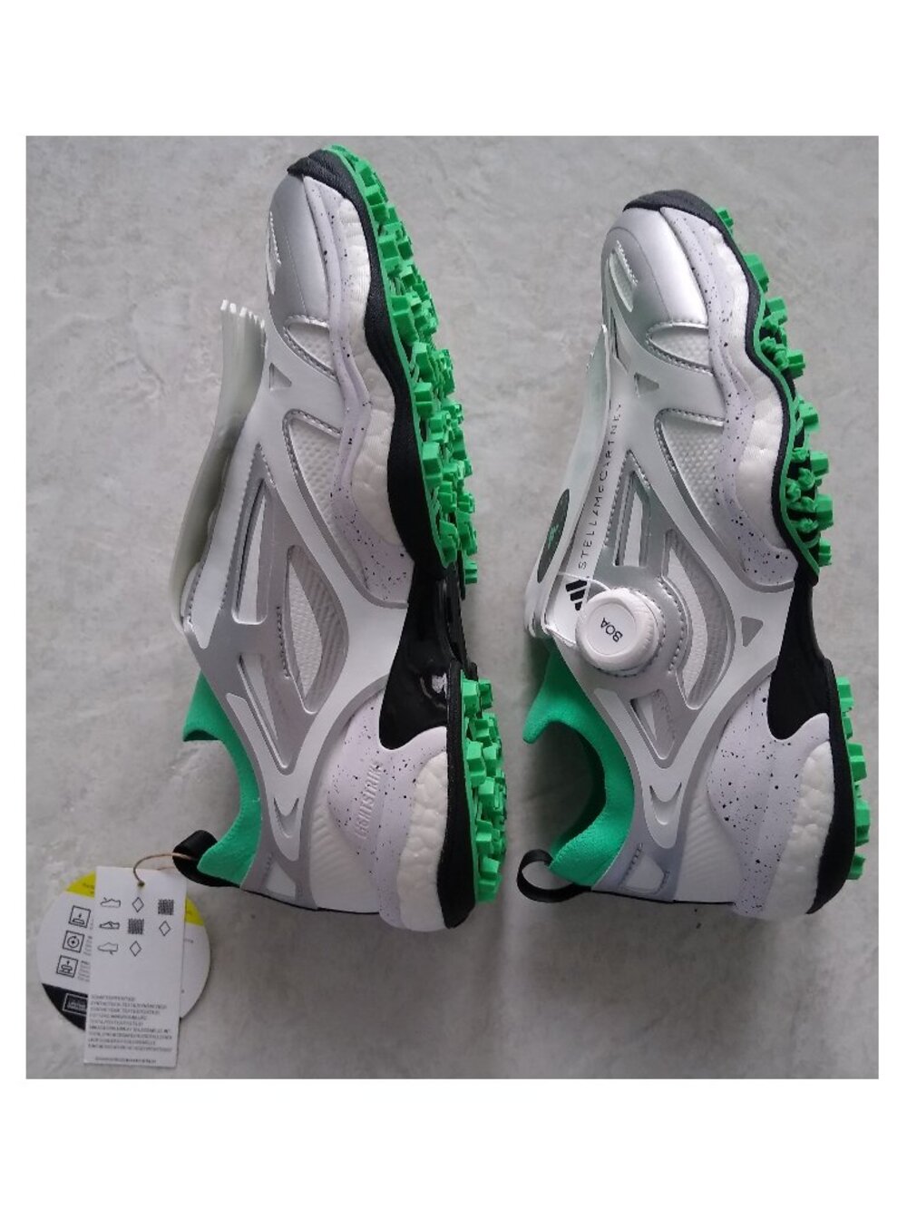 Adidas Stella McCartney Womens Codechaos BOA Golf Shoes Size 8.5 Green White NWB